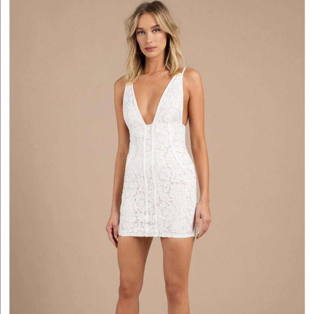 White Lace BodyCon Dress
